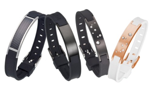Lunavit Wellness Bracelets Classic Wohlfühl-Bracelets mit praktischem Dornverschluss längenverstellbar sehr angenehm zu tragen, Lunavit BH+ Line Negativ Ionen  Ferninfrarot-Technologie faszinierenden Komponente Germanium mit der Magnet-Therapie 
