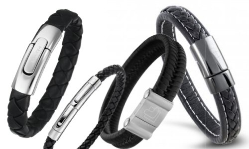 elegant-sportliche Lederarmband Serie in diversen Ausführungen, Wirkeigenschaft und Farben, sind ein funktionales Schmuck Accessoire, in welche inseitig Germanium Steine, Minus Ionen Inserts und Neodym Magnete eingearbeitet