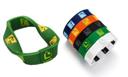 LunaSport Retro-Armb&auml;nder, Sportarmband federleicht, reversibel und jeweils beide Seiten sind in unterschiedlichen harmonischen Farben gehalten